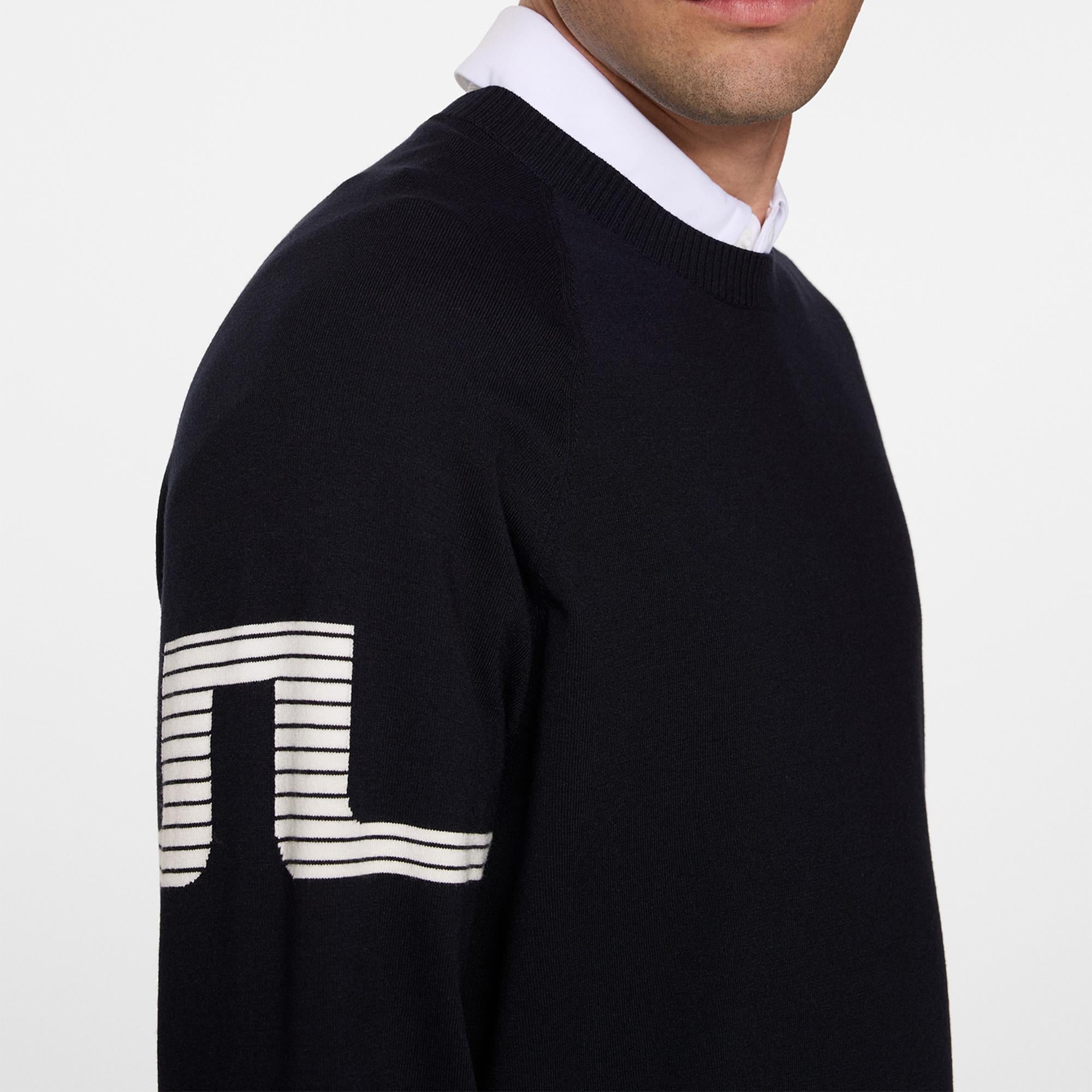 J Lindeberg Heath Knitted Mens Golf Sweater Navy